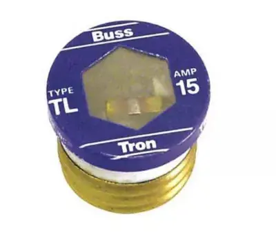 Bussmann T-15 Auto Part 15 Amp 125 Volt Dual Element Heavy Duty Time Delay Plug Fuse