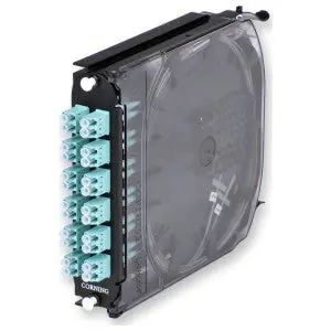 Corning CCH-CS24-E4-P00TE Closet Connector Housing Splice Cassette Pigtailed LC PC Duplex OM3