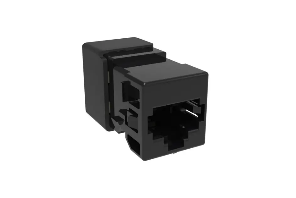 COMMSCOPE 760241173 Copper Jack Cat 6A 1-Port MOD Jack 8W8P 110 T568A/B Cat6A IP10 BLACK UNJ10G-BK