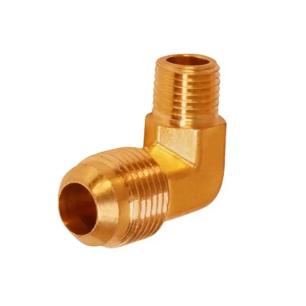 EverFlow F49R-3818 3/8 OD x 1/8 MIP Reducing Elbow Brass Flare Fitting