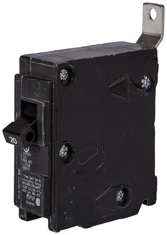 Siemens B125HH 1-Pole 25 Amp 120 VAC 65 kA Molded Case Circuit Breaker