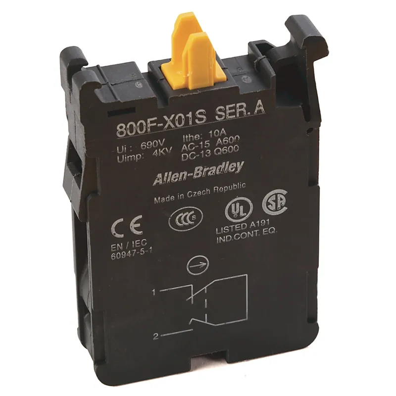 Rockwell Automation 800F-X01S Push Button Contact Block 22 mm - 800F, 800M