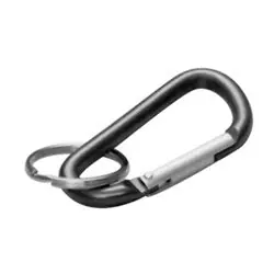 Lucky Line 4609301 Belt Key C-Clip Spring Loaded 2-3/8 Length With Nickel Plated Key Ring