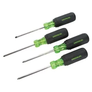 Greenlee 0353-01C Screwdriver Set, Square Recess, 4 Pieces