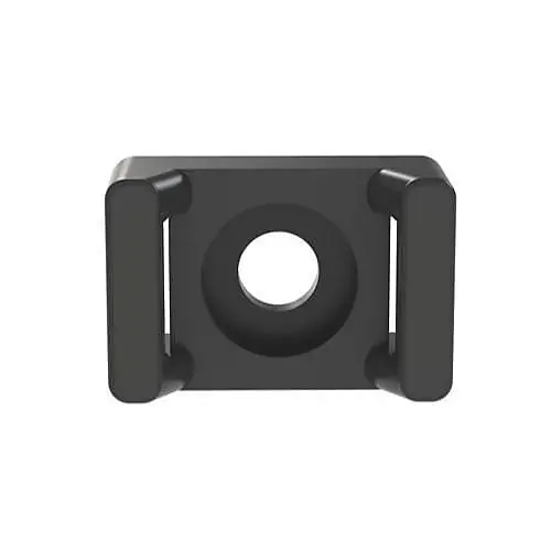 Panduit TM2S8-C0 Cable Tie Mount, UV PA 6.6, 0.63x0.43, #8 Screw, 100-Pack