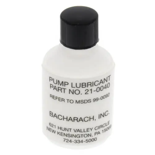 Bacharach 0021-0040 Smoke Pump Lubricant Power (Accessory) Replacement MPN