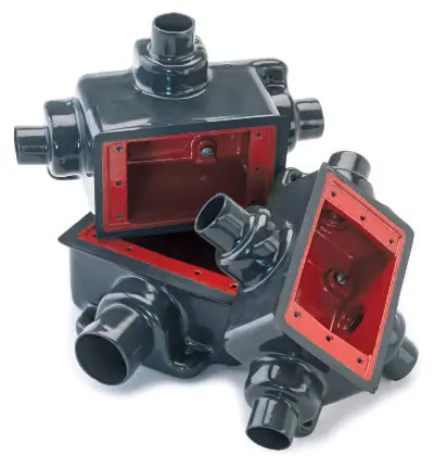 Robroy Industries PRFD2 Plasti-Bond 3/4 Inch 40 Mil PVC Coated Ferrous Metal Exterior Dead End Cast Device Box