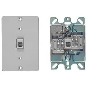 Allen Tel AT630AQB-4 Wall Phone Outlet Jack Screw Terminal 6-Position 4-Conductor
