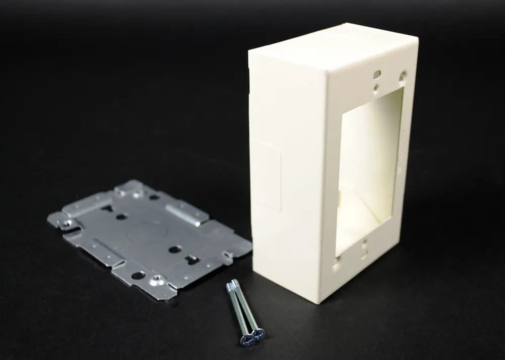 Legrand WH2048 Wiremold 2000 Steel White Switch and Receptacle Box