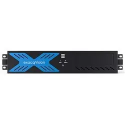 EXACQ 3208-04T-R2A exacqVision A-series NVR Hybrid, 8 IP Camera Licenses (64 Max.) And 32 Analog, 2RU, 04TB, Windows 10 (120GB SSD)