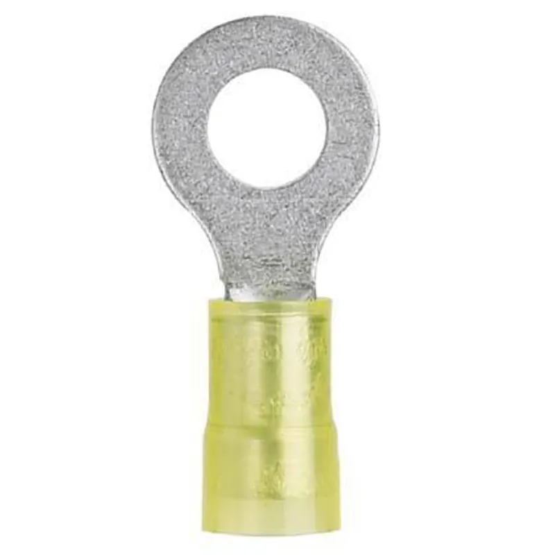 Panduit PN10-14R-L Ring Terminal, 10 AWG, 1/4 Stud, PK50