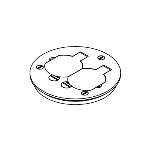 Legrand-Wiremold 895T Cover Plate Ratchet-Pro 880/881 1 Outlets 4-1/4 in Dia Duplex Cover