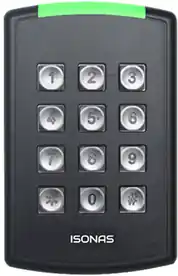 ISONAS RC-04-MCT-WK Pure IP Reader Controller Keypad, Single Gang, 125kHz and 13.56MHz with Bluetooth