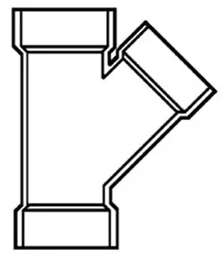 PVC DWV D601582 Wye Fitting Power 8 X 8 X 4 Replacement MPN D601582