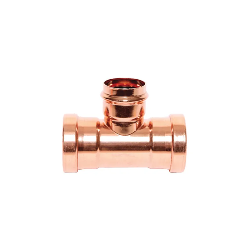 EverFlow PCRT4009 Copper Tee P x P x P 4 inch x 3 inch x 2 inch