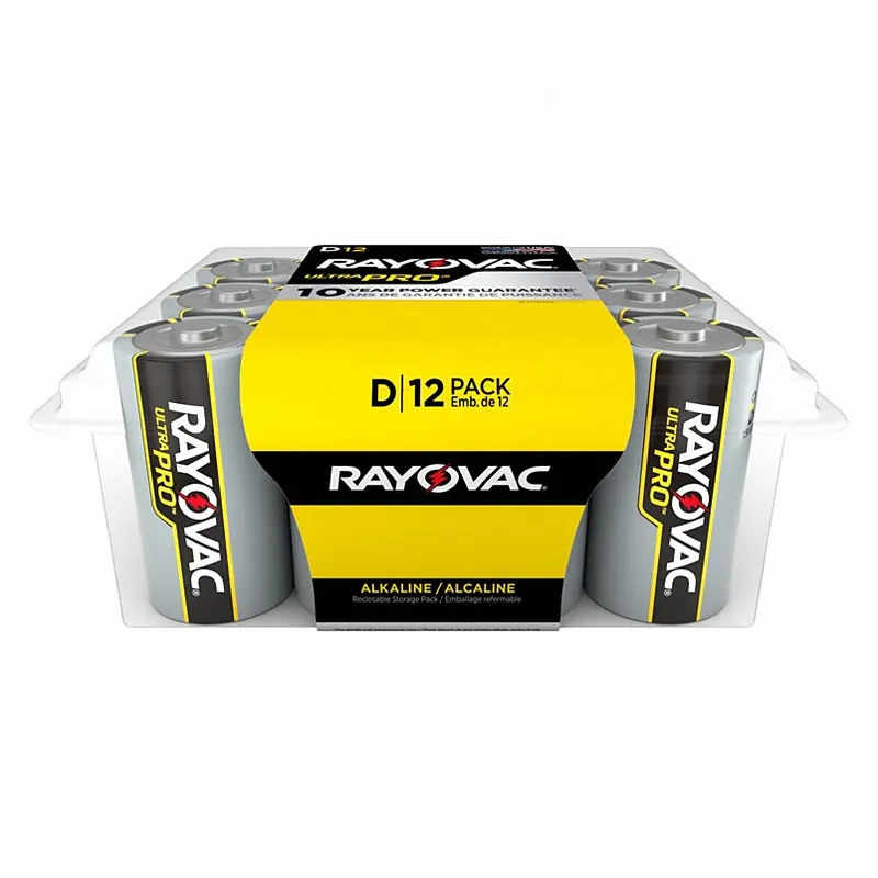 Rayovac ALD-12PP Alkaline Ultra Pro D 12 Battery Contractor Pack