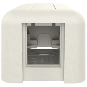 ORTRONICS 404TJ1 TRACJACK PLASTIC SURFACE MOUNTBOX FOR 1 MODULE FOG WHITE