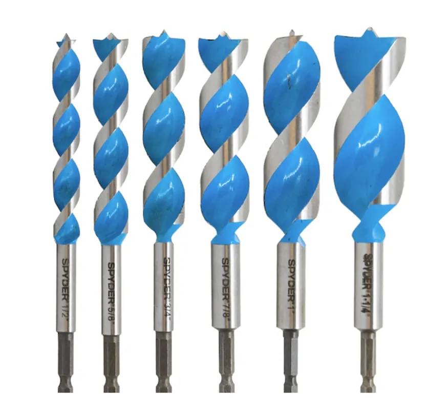 SM Products 15003 Stinger Power Bit 6-Piece Assorted x 6-1/2-In Woodboring Spade Drill Bit Set