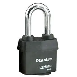 Master Lock 6127LHKA11G000 Tumbler Padlock Proseries Weather Tough Keyed Alike 5-Pin Cylinder