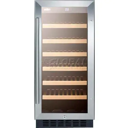 Summit SWC1535B Wine Cellar For Built-In Or Freestanding Use With Digital Controls