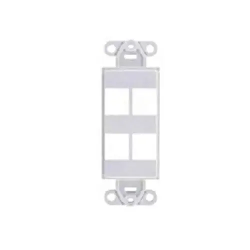 Belden AX106575-EW KeyConnect Deco Adapter 4-Port Electric White