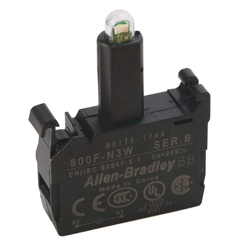 Rockwell Automation 800F-N3W Power Module Integrated LED Latch Mount 24V AC/DC