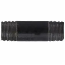 SPS Approved Vendor IBNXHHN 1 Inch x 2 Inch SCH 80 Imported Black Steel Nipple