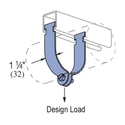 Atkore P1111-EG Unistrut Pipe Clamp, 1/2 In Conduit, 400 lb Load