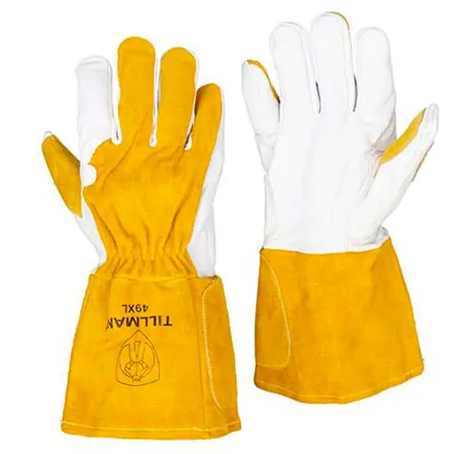 Tillman 49L MIG Welding Gloves Large Bourbon Brown Pearl