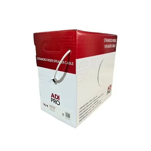 ADI PRO RN-5002501 16/4 Stranded Riser Speaker Cable, Unshielded, CL3R, FT4, Express Box, 500'