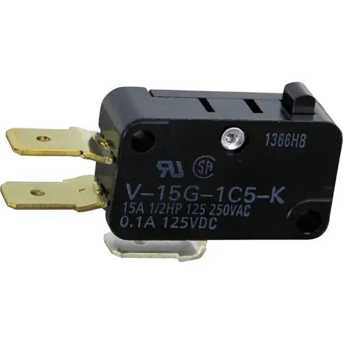 On/Off Mini Micro Pin Switch - 15A-125/250V - 19996 for Cleveland