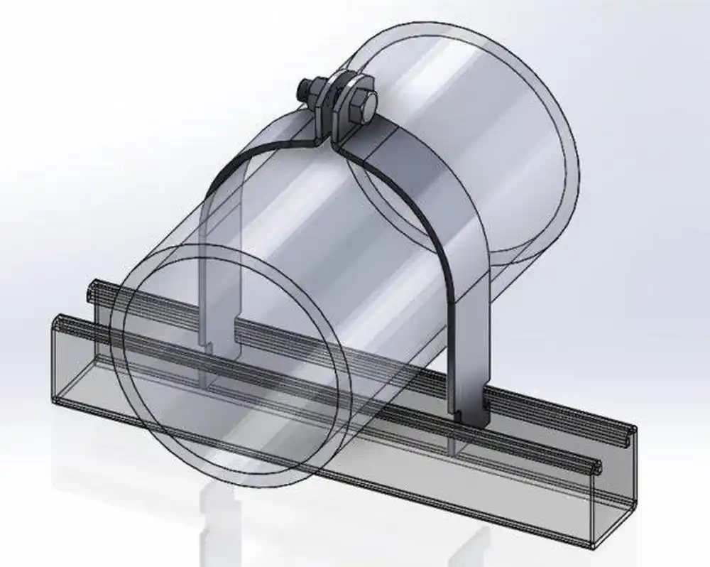 Empire Industries 8200SS0100 Figure 8200 1 in. Stainless Steel Strut Pipe Clamp