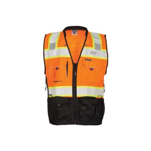 ML Kishigo MLKIS-S5003-2X Premium Black Series S5003 Surveyor Safety Vest Class 2 2XL