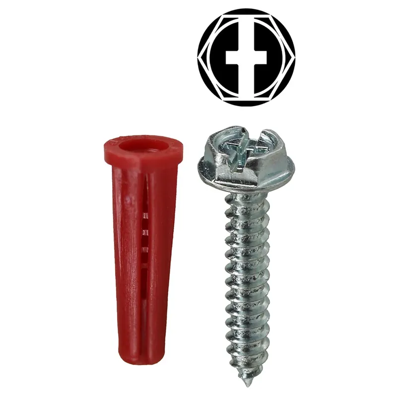 LH Dottie RD3HX Anchor Kit #8 x 1 IN Size 201 pieces Nylon material