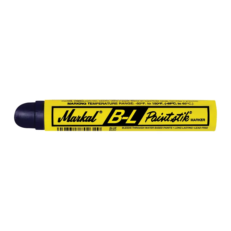 Markal 080725 B-L Paintstik Solid Paint Marker 11/16 in Round Tip