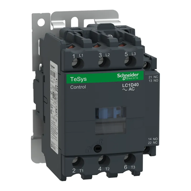 Schneider Electric LC1D40F7 Square D 600 VAC 40 Amp 3-Pole Non-Reversing IEC Contactor