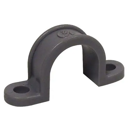 DIVERSITECH 19492 3/4 PVC Pipe Strap 2 Hole (Sold/Each)