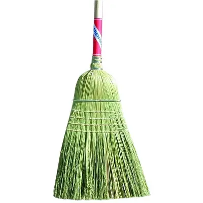 Magnolia Brush 5038BUNDLED Heavy-Duty Contractor Brooms 19 in Trim L Broom Corn; Palmyra Stalk