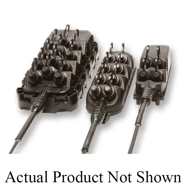 Corning MOB-1244FD250FW-P OptiSheath MultiPort Terminal Stubbed 12-Port Single-Mode SC APC Connector Cable Length 250 ft.