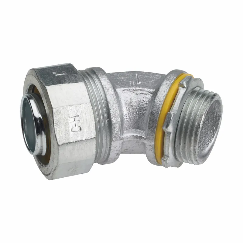 Crouse-Hinds LT12545 Liquidtight Connector Non-Insulated 1-1/4 Trade 45 Degree