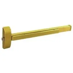 CAL-ROYAL A9800EO36US32D Fire Exit Device, Rim, 32 Length, 6 Maximum Cut Down, 30 to 36 Width Door, 3/4 Latchbolt, Stainless Steel, With Steel End Cap