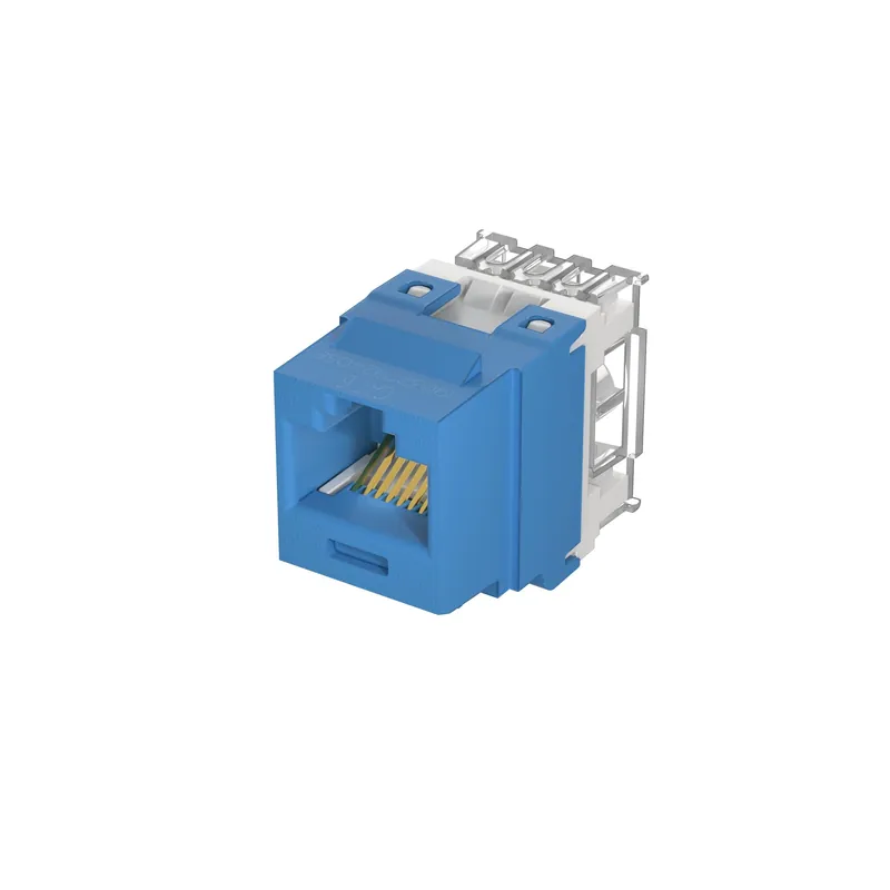 Panduit NK688MBU-Q Cat6 UTP RJ45 Punchdown Keystone Jack Module, Blue