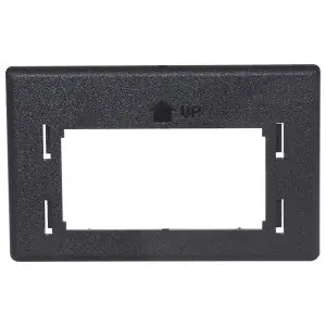 Hubbell Premise Wiring HMRBBK iStation Furniture Reducing Adapter Plate Flush Mount 4-Pair Black