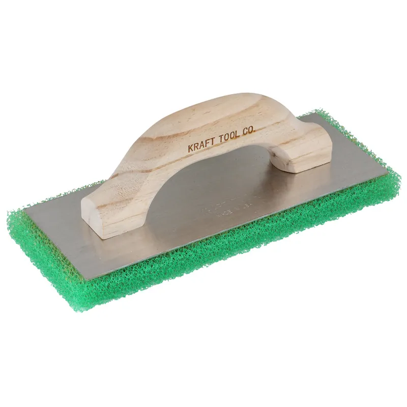 Kraft PL607P Kraft 12 x 5 Green Sponge Float with Plastic Handle