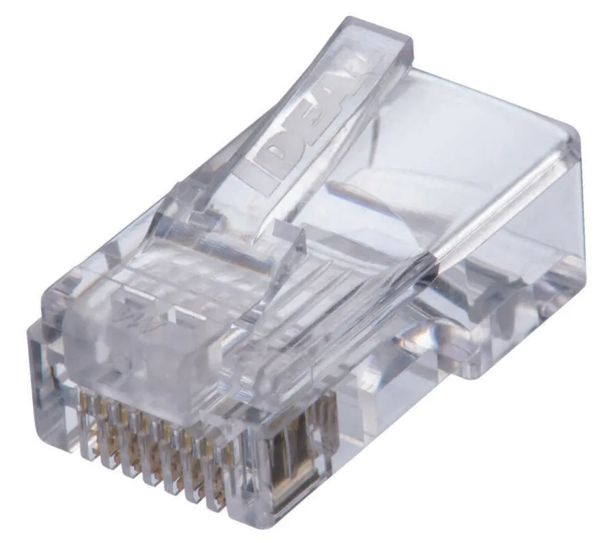 Ideal 85-371 CAT5e Feed-Thru Modular Plugs, 50/Pack