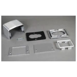 Wiremold 525A Fitting Communication Die Cast Aluminum 4-Piece Replacement Fitting