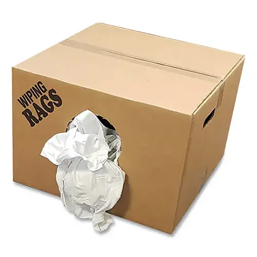 Spilfyter WR5010W-50 Reclaimed Wiping Product White 50 lb Box