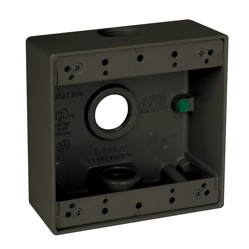 TayMac DB375Z 2G WP Box 3/4 In. Outlet