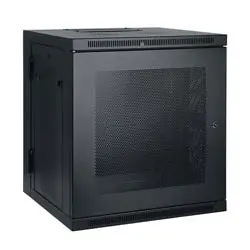 Tripp Lite SRW12US 12U Low-Profile Wall-Mount Rack Enclosure Cabinet, Double Hinge, Removable Side Panels
