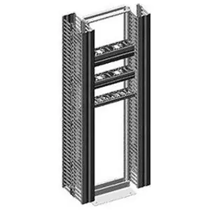 Velocity 13912-703 Cable Managers Vertical Double-Sided Compatible with 7 ft H 45U Racks